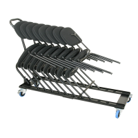 Transport and storage trolley for chairs