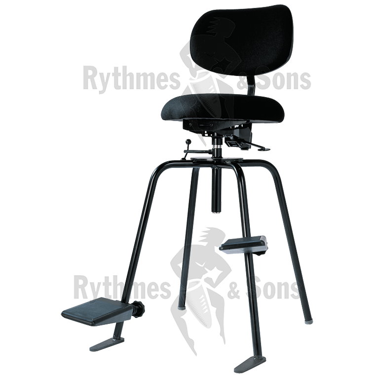 ws chair for bass player 2 flat footrests fixed to leg frame