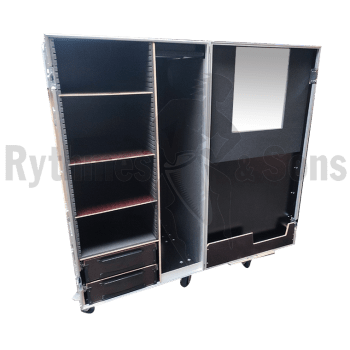 Flight-case - Armoire penderie 800x700xH1600 + aménagemen-1