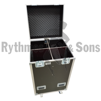 Flight-case HEXA 655x600xH1280 + 4 compartiments