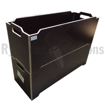 Flight-case - Lot de 2 bacs de transport empilables 800x3-1