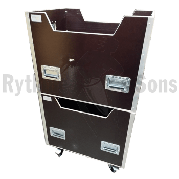 Flight-case - Lot de 2 bacs de transport et stockage 800x-1