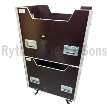 Flight-case - Lot de 2 bacs de transport et stockage 800x-1