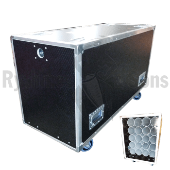 Flight-case OPENROAD® HEXA pour 12 pieds de micros Ø110-1