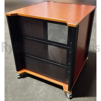 Flight-case - Baie 19' Caramel 12U + plaques ventilées + -1