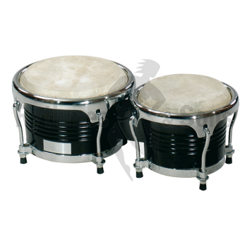 Percussions - Bongos bois peaux animales 6,5' + 8'-1