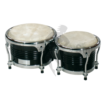 Percussions - Bongos bois peaux animales 6,5' + 8'-1