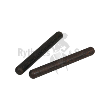 Percussions - Paire de claves Wenge en bois dur-1