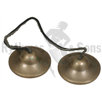 Percussions - Une paire de crotales tibétaines Ø 6 cm-1