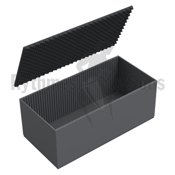 Flight-case - Capitonnage mousse rainurée pour malle 600x-1