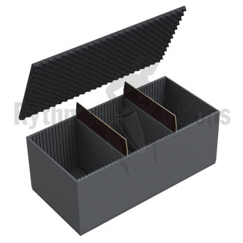 Flight-case - Capitonnage mousse+2 cloisons pour malle 12-1