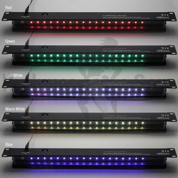 Flight-case - Racklite 19' 1U à LED multicolores-5