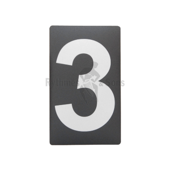 Flight-case - Etiquette adhésive N°3 H100 GRIS/NOIR-1