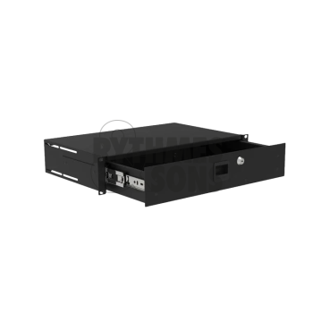 Flight-case - Tiroir rackable 19' acier  2U prof. 270mm-1