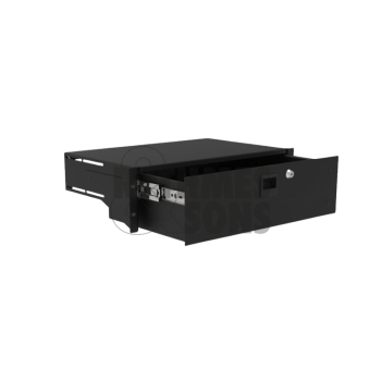 Flight-case - Tiroir rackable 19' acier  3U prof. 270mm-1