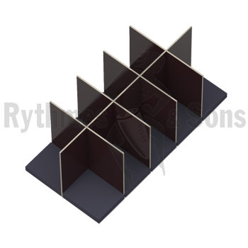 Flight-case - Kit 5x2 compartiments bois pour malles 1200-1