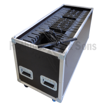 Flight case 30 éclairages 24 LED R&S-1