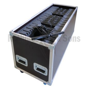 Flight case 30 éclairages 24 LED R&S-1