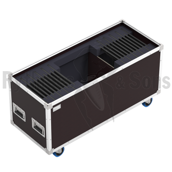 Flight-case pour 20 éclairages Notelight R&S 24 LED + câb-1