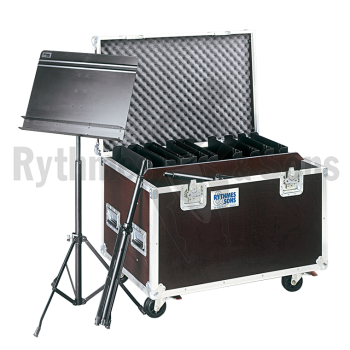 Flight case 20 pupitres « Orchestra » double rebord-1