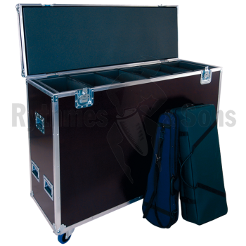 Flight case isotherme pour 6 violons en étui-1