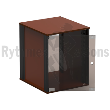 Flight-case - Baie 19' Caramel 14U+porte-1