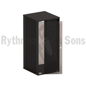 Flight-case - Baie 19' Noir 26U+porte-1