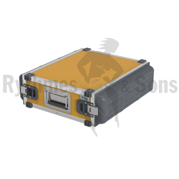 Flight-case - Rack 19' CLICTOP® 3U prof. 440mm jaune-1