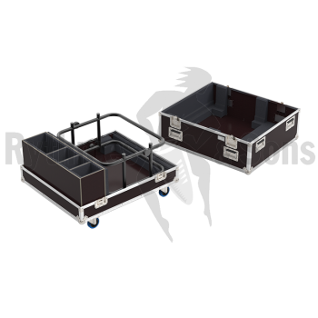 Flight-case pour vidéo projecteur PANASONIC sur châssis E-1