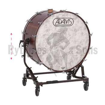 Percussions - Grosse caisse de concert ADAMS 28'x18' peau-1