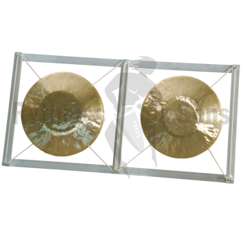 Percussions - Gongs d'opéra chinois ascendants sur cadre -1