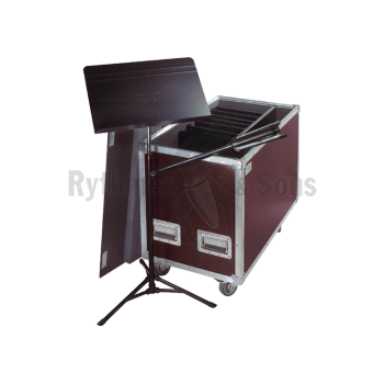20x Folding Music Stands MANHASSET® Voyager #52 + flight case