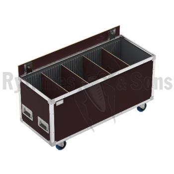 Flight-case - Malle OPENROAD® 1200x500x600 brun clair+Amé-1