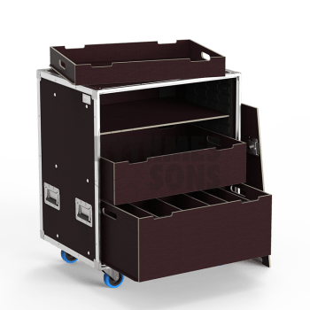 Flight-case - Rack à bacs OpenRoad® 
800x600xH800 
+ ti-2