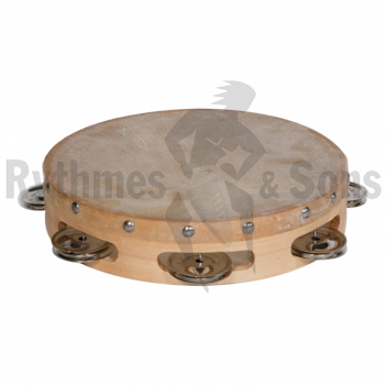 Percussions - Tambourin Ø12'/30cm,  1 rangée cymbalettes,-1