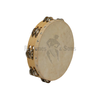 Percussions - Tambourin Ø12'/30cm,  2 rangées cymbalette,-1