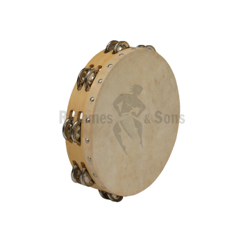 Percussions - Tambourin Ø10'/26cm,  2 rangées cymbalettes-1