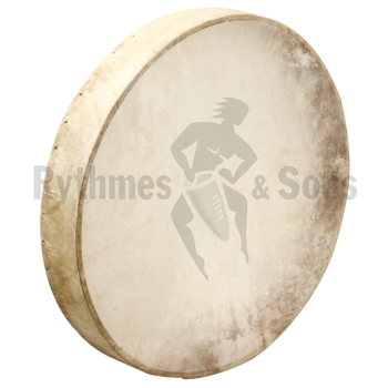 Percussions - Tambour sur cadre peau cousue Ø46-1