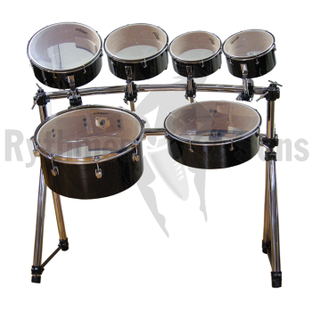 Percussions - Jeu 6 toms mélodique + châssis + attaches C-1