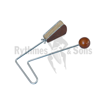 Percussions - Vibraslap boule en bois-1