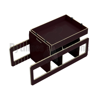 Flight-case - Kit rainuré bois+2 cloisons+bac court pour -1