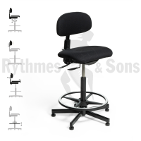RYTHMES & SONS AMY® Chaise haute réglable avec assise rectangulaire