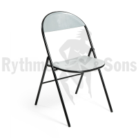 RYTHMES & SONS LILA® II Chaise pliante polypropylène gris