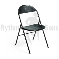 RYTHMES & SONS LILA® II Chaise pliante polypropylène noir