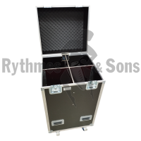 655x600xH1280 HEXA Flight case + 4 compartments