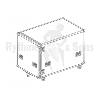 Flight case for vibraphone Yamaha 1600 3 oct. assembled