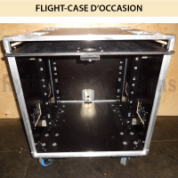 Flight-case - Rack 19' OPENTOP® suspendu 8U prof. 530mm +-2