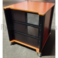 Baie 19' Caramel 12U + plaques ventilées + roulettes