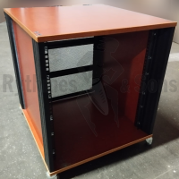 Flight-case - Baie 19' Caramel 12U + plaques ventilées + -2
