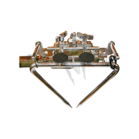 CADESON triangle holder with 2 digital beaters